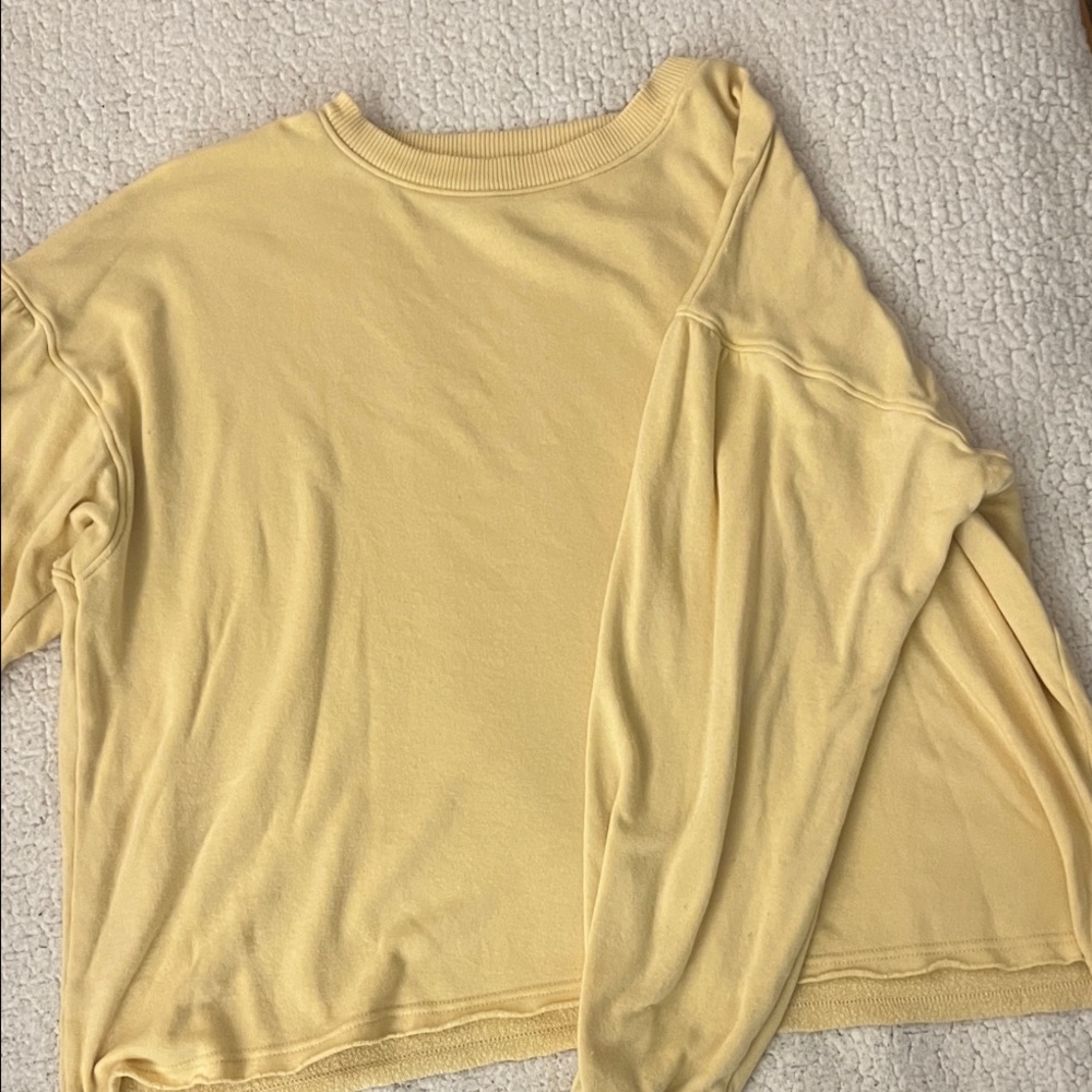 American Eagle Yellow Long Sleeve Shirt